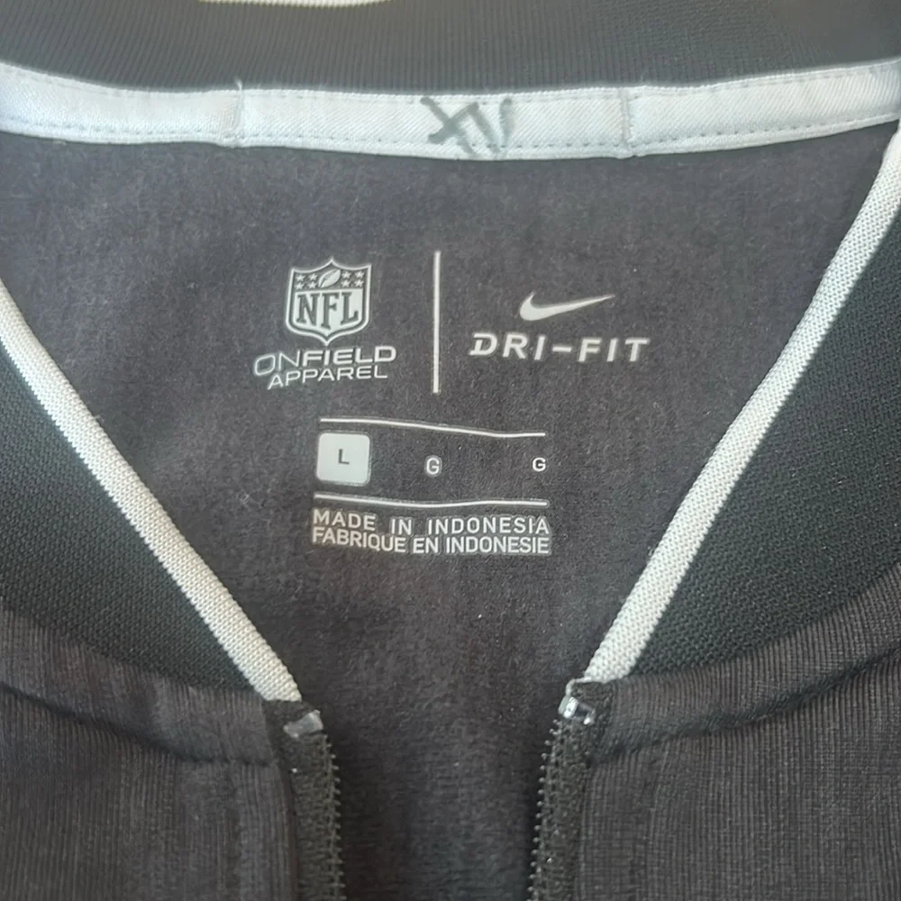 Nike Las Vegas Raiders NFL On Field Long Sleeve Shirt Mens Large Dri Fit PW